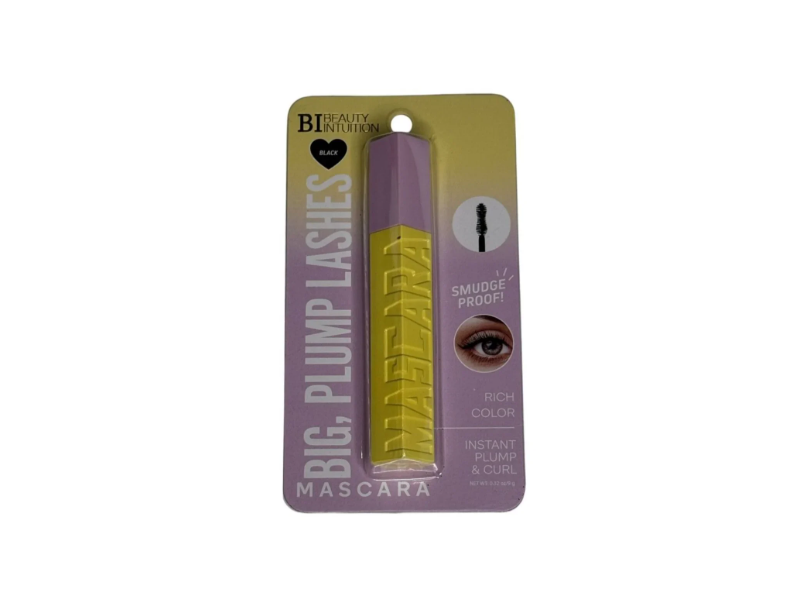 Beauty Intuition Big Plump Lashes Mascara, Black, 0.32 oz/9 g