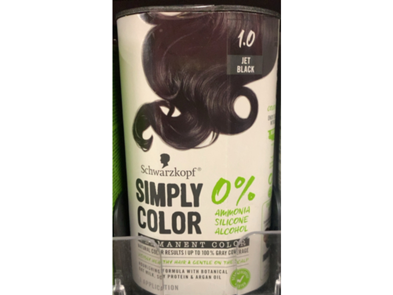 Schwarzkopf Simply Color Permanent Color, 1.0 Jet Black
