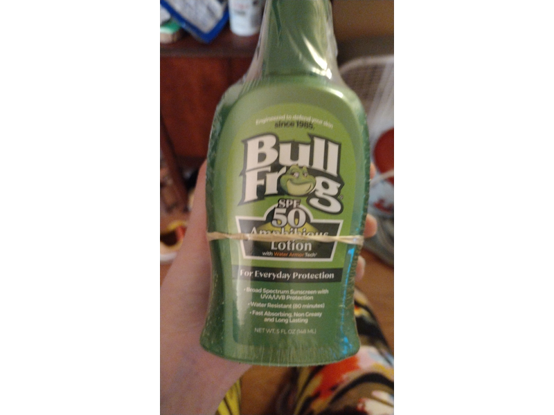 Bullfrog Sunscreen Amphibious Lotion SPF 50 | Oxybenzone & Octinoxate Free | Broad Spectrum Moisturizing UVA/UVB, 5oz…
