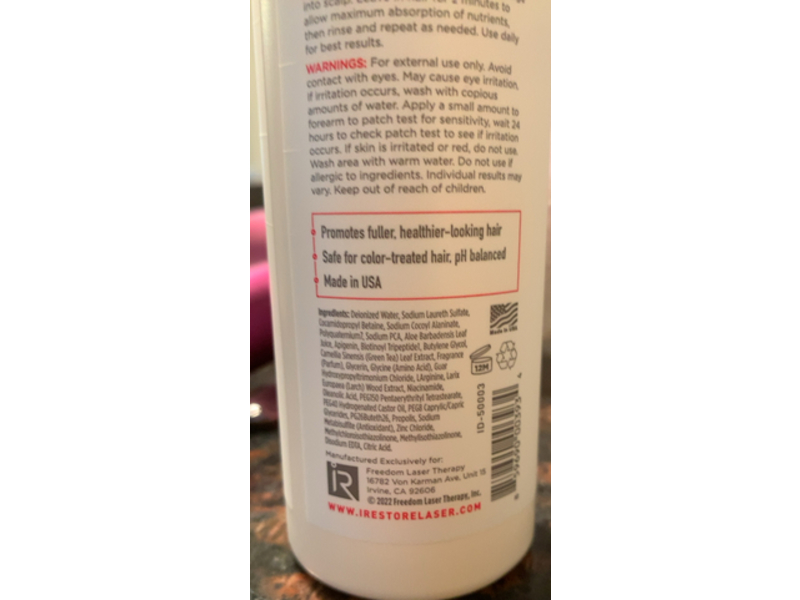 iRestore Anti-Hair Loss Shampoo, 8 oz/237 mL
