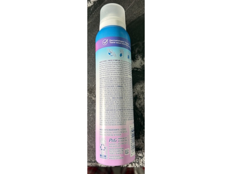 Secret Whole Body Toutle Corps Sensitive Deodorant, Lilac, 99 g
