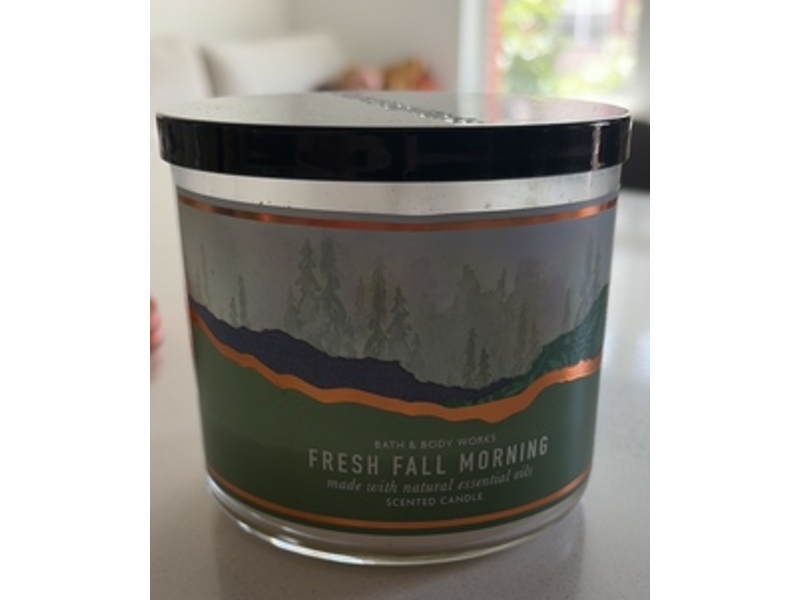 Bath & Body Works Scented Candle, Fresh Fall Morning, 14.5 oz/411 g