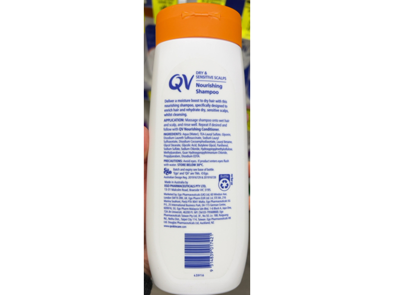 QV Nourishing Shampoo, 500 g