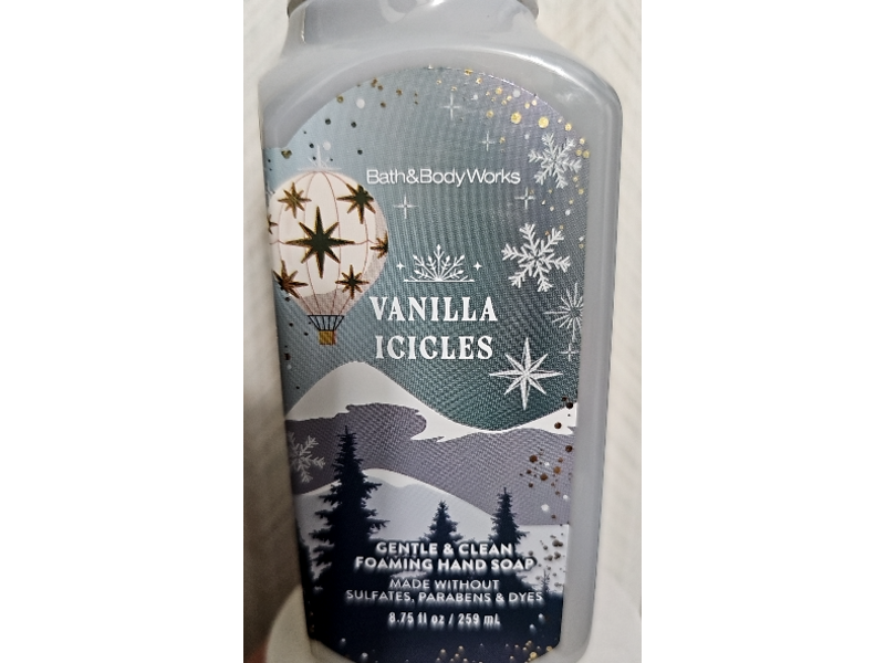 Bath & Body Works Gentle & Clean Foaming Hand Soap, Vanilla Icicles, 8.75 fl oz/259 mL