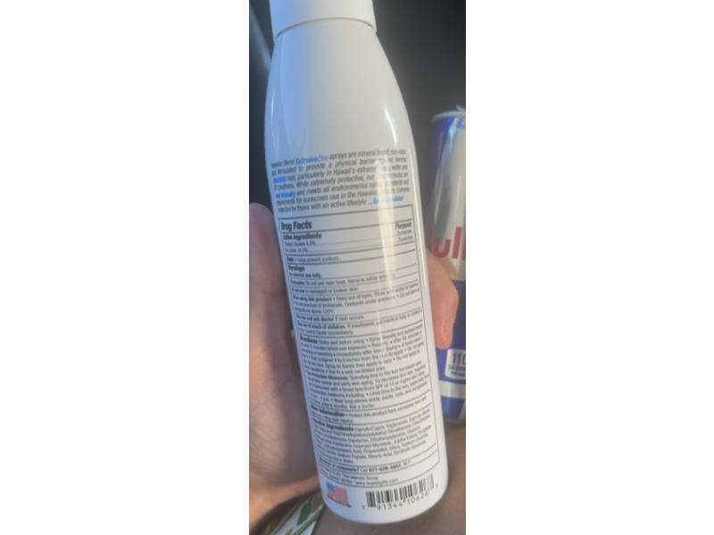 Hawaiian Blend Extreme Zinc Sunscreen Spray, SPF 30, 5 oz/142 g