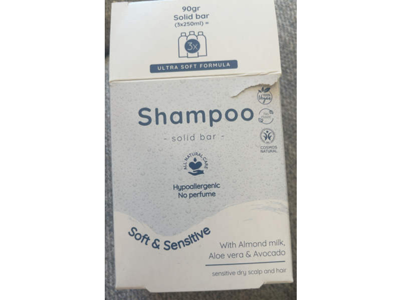 Skoon Soft & Sensitive Shampoo Solid Bar, 90 g