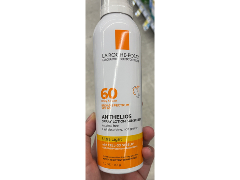 La Roche-Posay Anthelios Spray Lotion Sunscreen, SPF 60, 5.0 oz/143 g