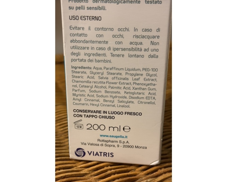 Saugella Face Dermolatte Makeup Removal, 200 mL