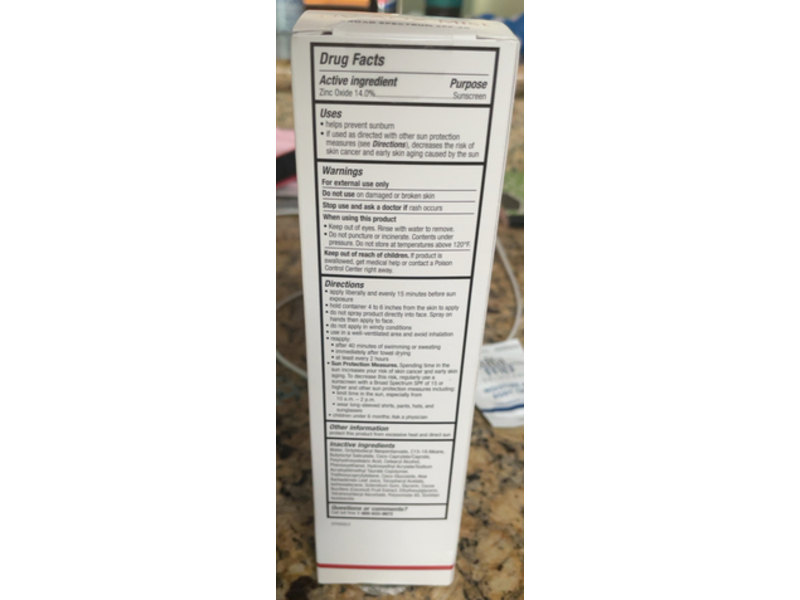 EltaMD UV AOX Mist Mineral Sunscreen Spray, Aloe Vera & Coconut, SPF 40, 5 oz/141 g