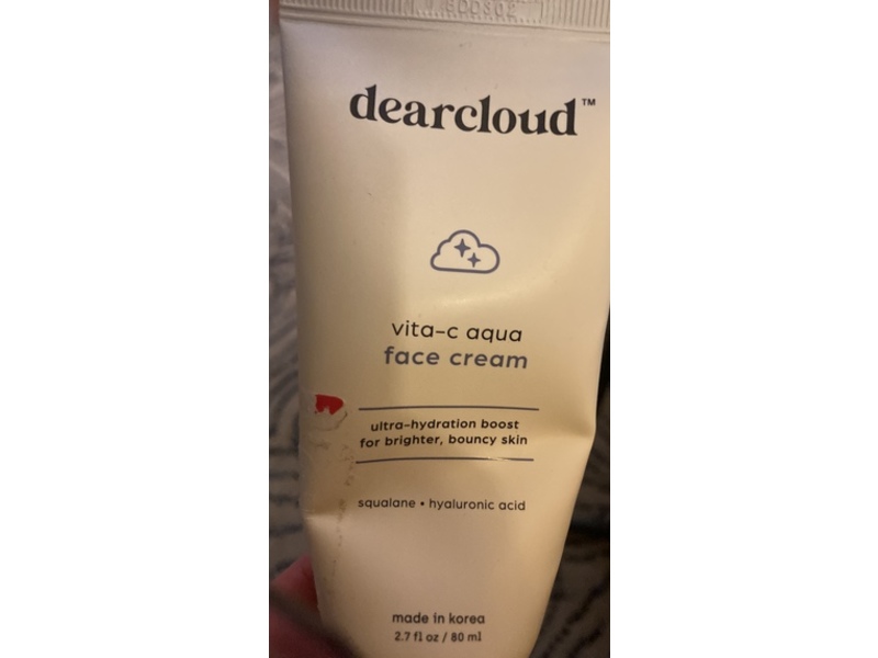 Dearcloud Vita-C Aqua Face Cream, 2.7 fl oz/80 mL