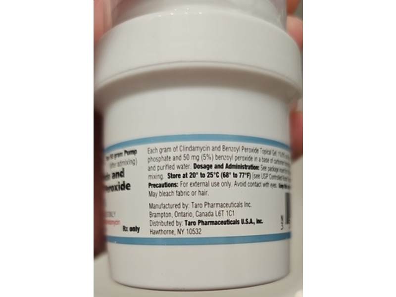 Taro Clindamycin And Benzoyl Peroxide Gel, 1%/5%, 50 g