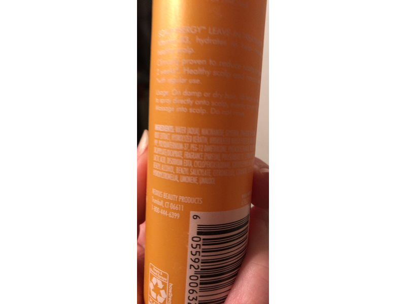 Nexxus Scalp Inergy Leave-In Treatment, 3.3 fl oz/100 mL