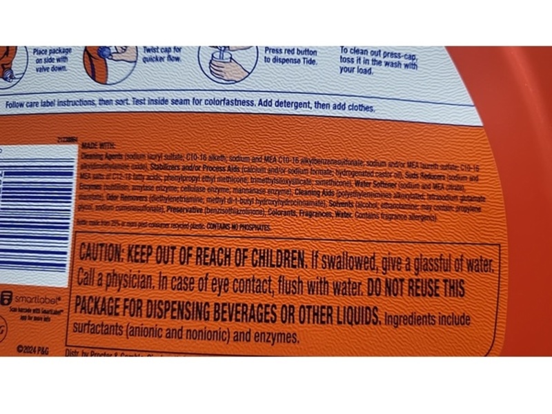 Tide + Ultra Downy Liquid Laundry Detergent, April Fresh, 115 Loads, 147 fl oz/4.34 L