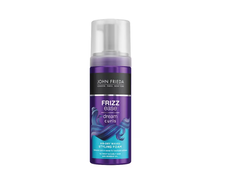 John Frieda Frizz Ease Air-Dry Waves Styling Foam, Rosehip Oil, 150 mL
