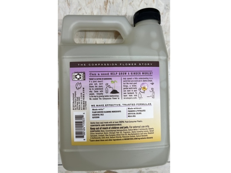 Mrs. Meyer's Clean Day Hand Soap Refill, 33 fl oz/975 mL