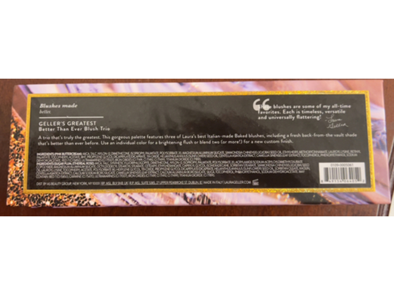 Laura Geller Better Than Ever Blush Trio, Geller's Greatest, 0.05 oz/1.5 g