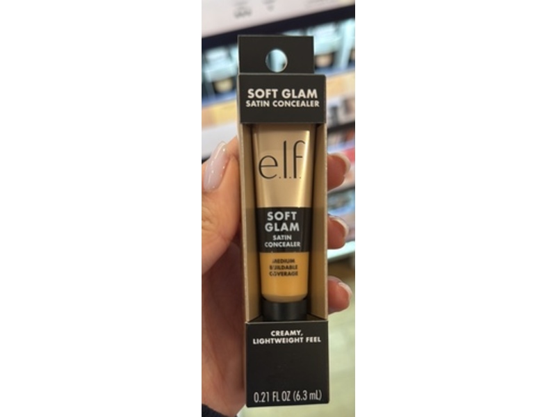 e.l.f. Soft Glam Satin Concealer, 30 Medium Warm, 0.21 fl oz/6.3 mL