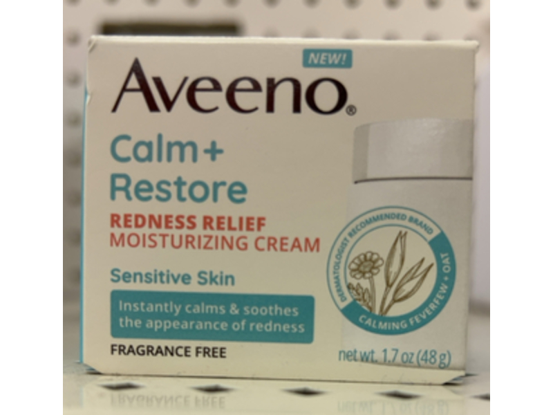 Aveeno Calm + Restore Redness Relief Moisturizing Cream, 1.7 oz/78 g