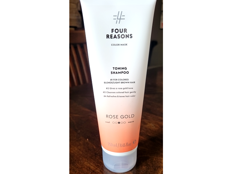 Four Reasons Color Mask Toning Shampoo, Rose Gold, 8.45 fl oz/250 mL