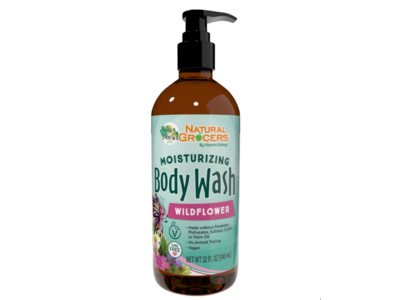 Natural Grocers Moisturizing Body Wash, Wildflower, 32 fl oz/946 mL