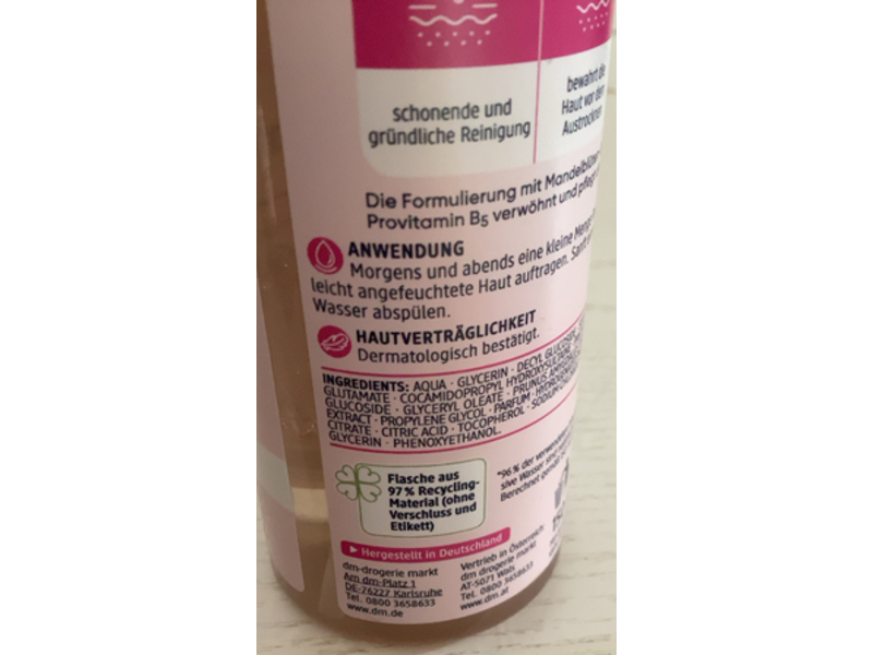 Dm Balea Mild Cleansing Foam, Almond Blossom Extract, 150 mL