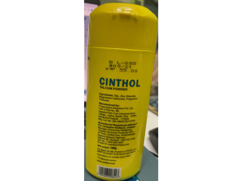 Godrej Cinthol Refreshing Deo Talc, Lime, 100 g