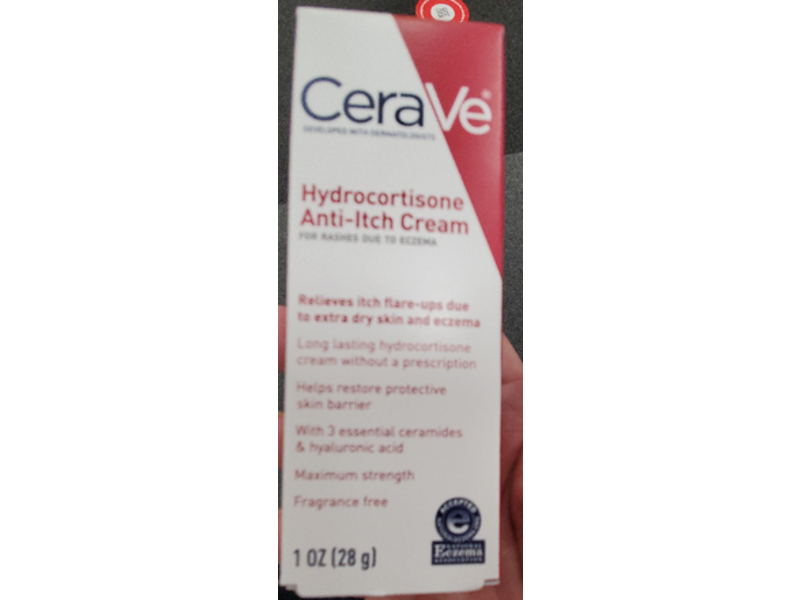 Cerave Hydrocortisone Anti-Itch Cream, 1 oz/28 g