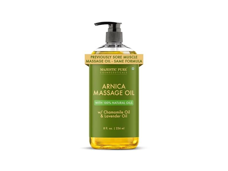 Majestic Pure Sore Muscle Massage Oil, 8 fl oz/236 mL