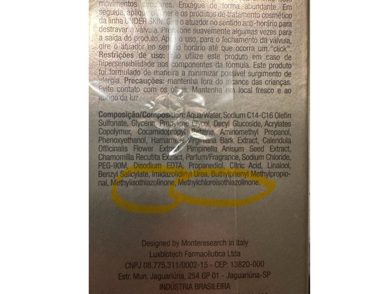 Under Skin Cleaning & Toning Perfect Gentle Cleanser, 6.76 fl oz/200 mL