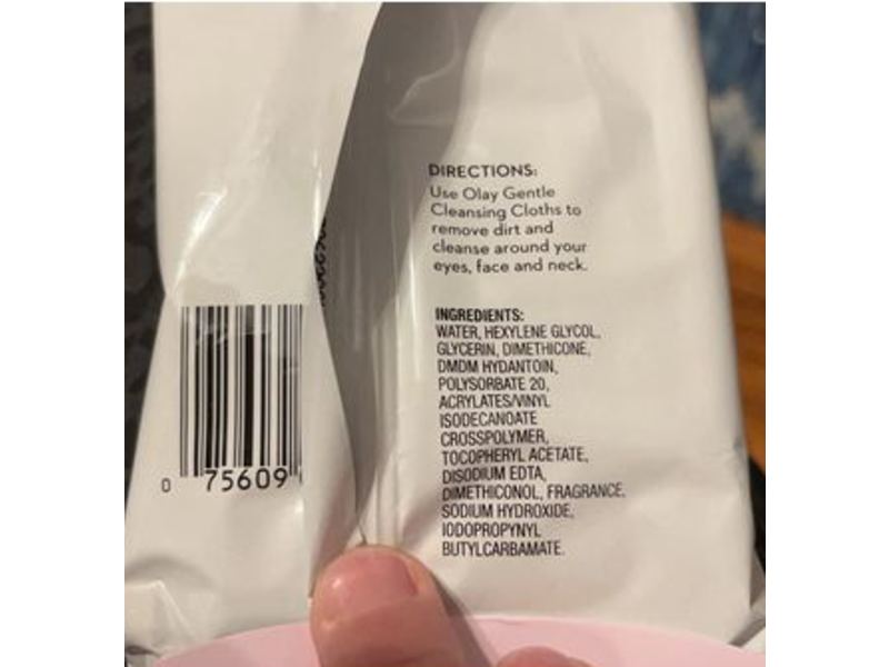 Olay Cleanse Gentle Face Cloths, Rose Water, 30 Counts, Pack Of 3