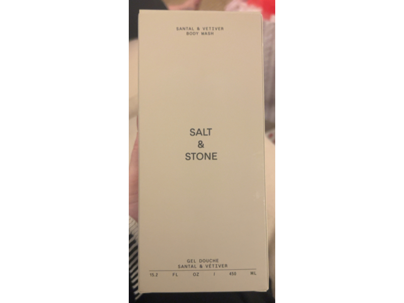 Salt & Stone Body Wash, Santal & Vetiver, 15.2 fl oz/450 mL