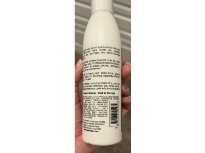 Geir Ness Laila Hand & Body Cream, Jojoba Oil & Avocado Oil, 8 fl oz/237 mL