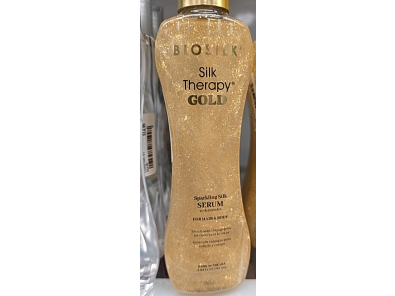Biosilk Silk Therapy Gold Sparkling Silk Serum, 5.54 fl oz