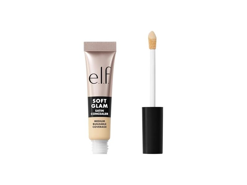 e.l.f. Cosmetics Soft Glam Satin Concealer, 12 Fair Warm, 0.21 fl oz