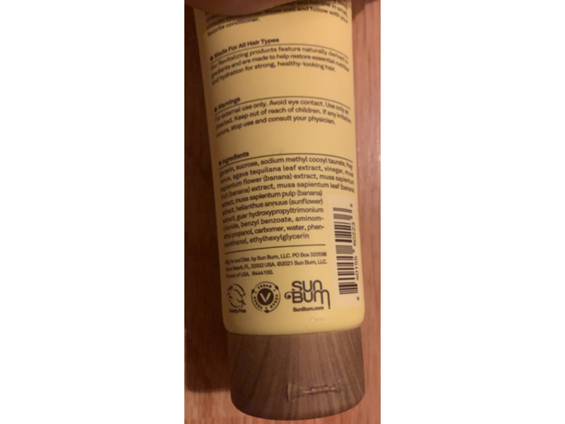 Sun Bum Revitalizing Detox Scalp Scrub Shampoo, Apple Cider Vinegar, 6 fl oz/177 mL