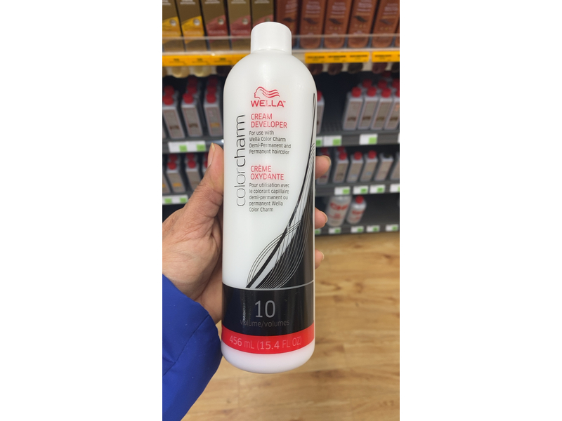 WELLA colorcharm 10 Vol Cream Developer, for Optimal Gray Blending and Rich 15.4 oz