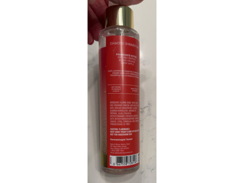 Bath & Body Works Bright Christmas Morning Diamond Shimmer Mist, 4.9 fl oz/145 mL