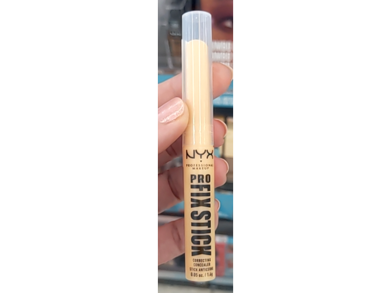 Nyx Professional Makeup Pro Fix Stick Correcting Concealer, 0.3 Yellow, 0.05 oz/1.4 g