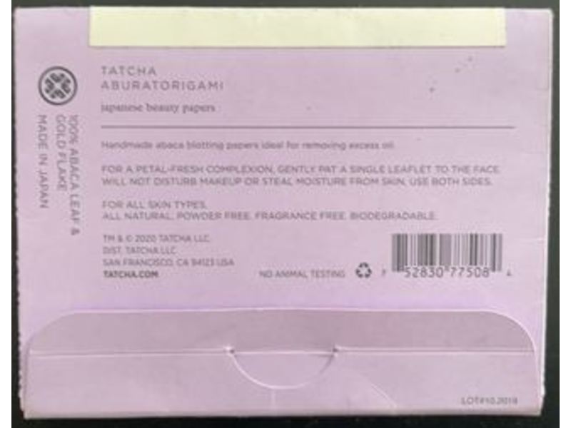 Tatcha Aburatorigami Japanese Beauty Papers, 40 Sheets