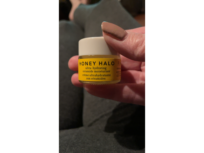 Farmacy Honey Halo Ceramide Face Moisturizer Cream, 9 mL