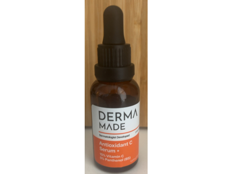 Derma Made Antioxidant C Serum +, 15% Vitamin C & Panthenol B5, 1.0 fl oz/30 mL