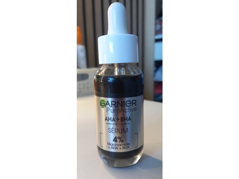 Garnier Pure Active Serum, 4% Niacinamide + AHA + BHA, 30 mL