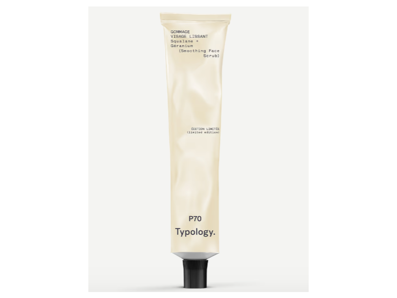 Typology Smoothing Face Scrub, Squalane + Geranium, 1.76 oz/50 g