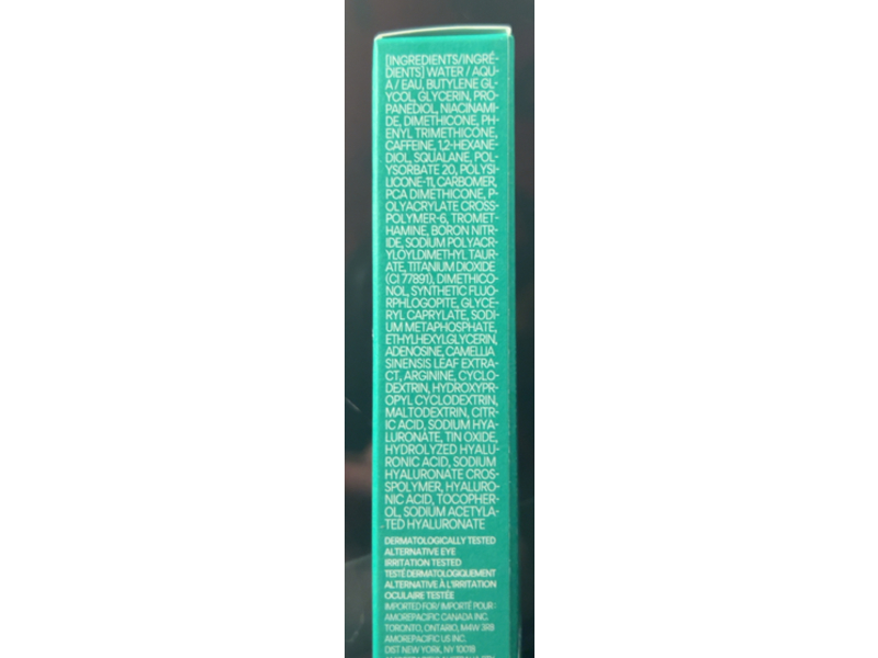 Innisfree Green Tea Caffeine Bright-Eye Serum, 0.33 fl oz/10 mL