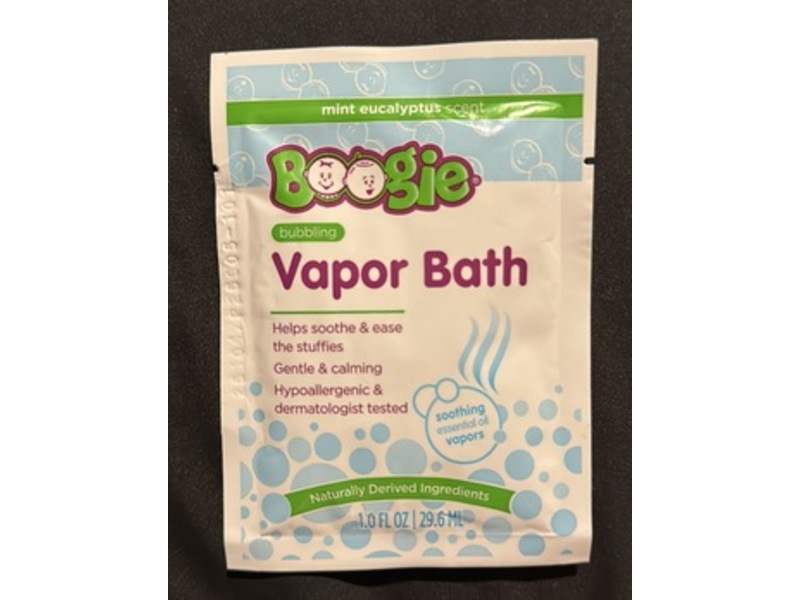 Boogie Bubbling Vapor Bath, Mint Eucalyptus Scent, 1 fl oz/29.6 mL