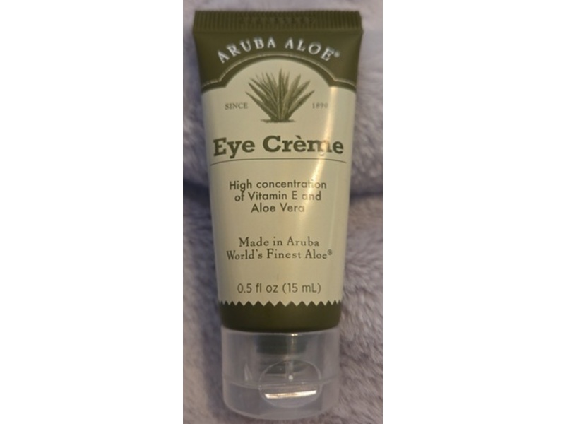Aruba Aloe Eye Creme, Vitamin E & Aloe Vera, 0,5 fl oz/15 mL