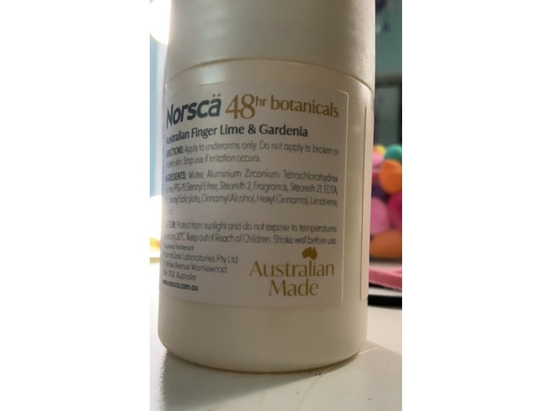 Norsca Australian Finger Lime & Gardenia Roll On Antiperspirants, 50 mL