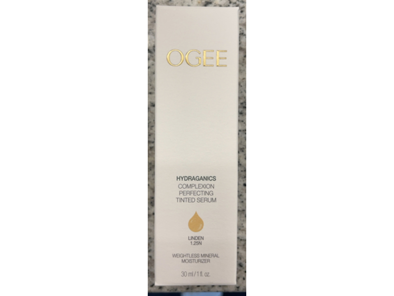 Ogee Hydraganics Complexion Perfecting Tinted Serum, Linden 1.25N, 1 fl oz/30 mL