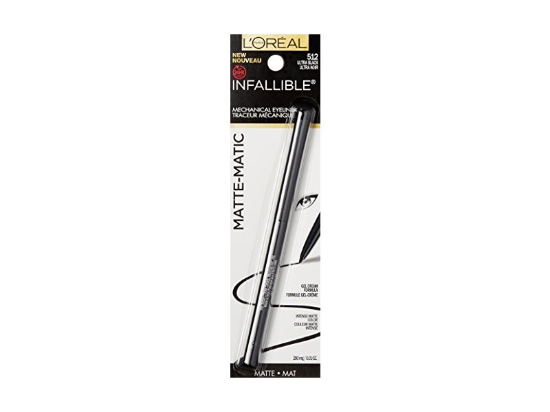 L'Oreal Paris Infallible Matte-Matic Mechanical Eyeliner, 512 Ultra Black, 0.008 oz/240 g