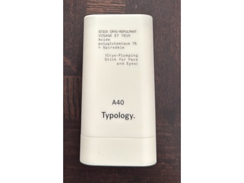 Typology Cryo-Plumping Stick For The Face & Eyes, A 40, 0.67 oz/18 g